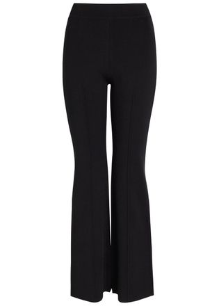 SIMKHAI Ashlon Flared-leg Stretch-knit Trousers - Black - S (UK8-10 / S)