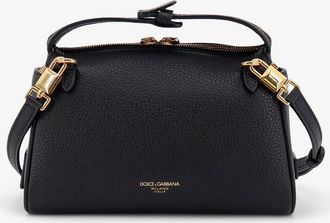 Dolce & Gabbana Womens Handbag Vittoria Leather Black Handbags Hand Bags