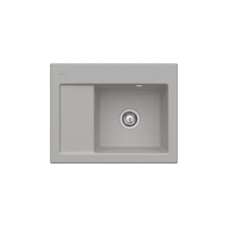 Villeroy & Boch Villeroy&boch - Villeroy Et Boch Subway 45 Fregadero Compacto De 1 Seno 65 X 51 Cm Desag&uuml;e Izquierdo Fossile Ceramicplus Con Desag&uuml;e Manual