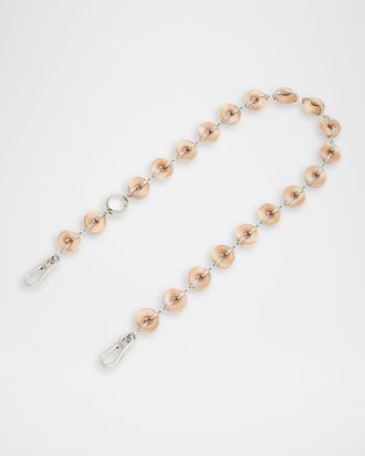 Loewe Donut Chain Shoulder Strap in Acetate and Stainless Steel