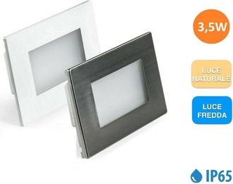 Trade Shop Trade Shop Traesio - Trade Shop - External Led Steel Faretto 3.5w Cassetta 503 Ip65 230v Luz