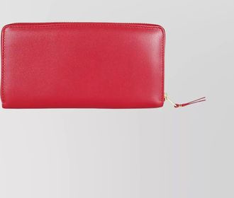 Comme Des Garçons leather line wallet gold-tone hardware