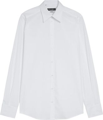 Dolce & Gabbana Cotton-poplin Shirt - White - 40 (C15.75 / M)