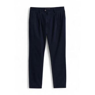 Tommy Hilfiger Harlem Garment Dyed Slim Chinos - Heren - Broeken - Blauw - Maat: W31 Katoen