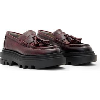 AllSaints Beth Tassel Loafer in Port Red at Nordstrom Rack, Size 10Us / 40Eu