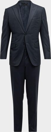 Tom Ford Men & apos;s O & apos;Connor Grand Overcheck Twill Suit