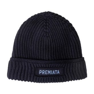 Premiata Accessoires, Heren, Blauw, ONE Size, Wol, Bale 21 Muts