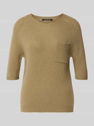 Luisa Cerano Luisa Cerano Slim Fit Oberteil mit Kaschmir-Anteil in Sand, Gr&ouml;&szlig;e 34