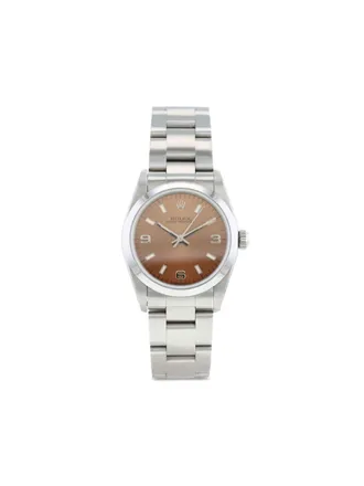 Rolex 1997 pre-owned Oyster Perpetual 31mm - Braun