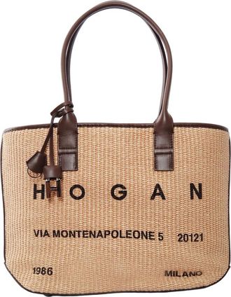 Hogan Address Shopping Piccola - Dames - Handtassen - Beige - ONE Size - Leer - Tassen