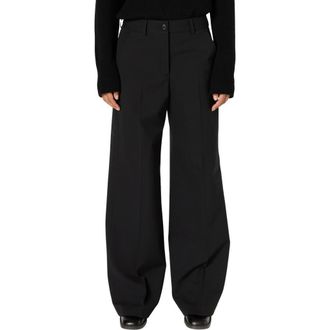 Gerard Darel Clarisse Wide Leg Suit Pants in Black at Nordstrom, Size 10