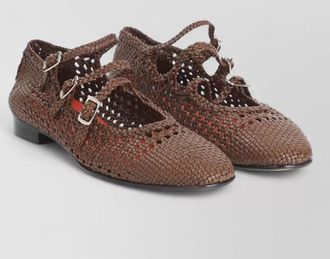 Carel ariana s braided pointed toe ballerinas