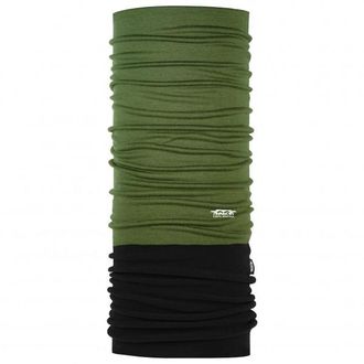 P.A.C. Merino Fleece Schlauchschal f&uuml;r Herren | oliv