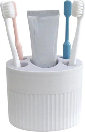 OEM Soporte Para Cepillo De Dientes Y Pasta De Dientes Para El Ba&ntilde;o (blanco, 1 Unidad)