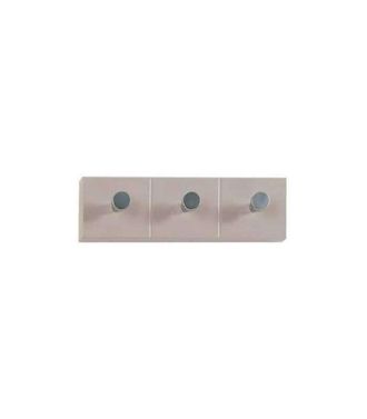 HERDASA Percha Mod. 247 De Pared Moderna 3 Colgadores Varios Colores A Elegir 10 Cm(alto)33 Cm(ancho)4 Cm(largo) Color Natural