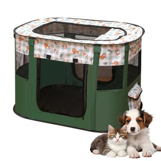 OEM Parque Infantil Plegable Para Cachorros - 70 X 55 X 40 Cm - Oxford - Impermeable - Para Perros, Conejos, Gatos Y Cobayas - Uso Interior Y Exterior - V