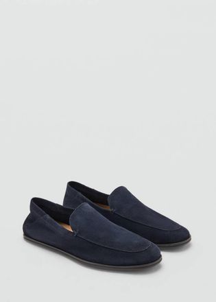 Mango Mocassini pelle camoscio navy - Uomo - 40 - MANGO MAN