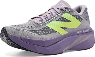 New Balance FuelCell SuperComp Trainer v3 Womens Shoes Truffle Salt/Candied Violet : 5.5 B - Medium, Textile