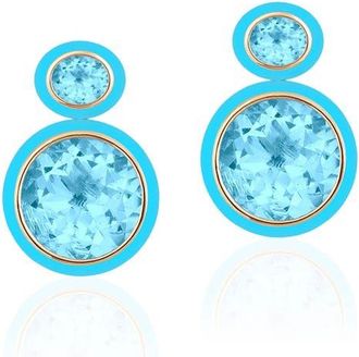 Goshwara Melange Drop Earrings in Pale Blue at Nordstrom