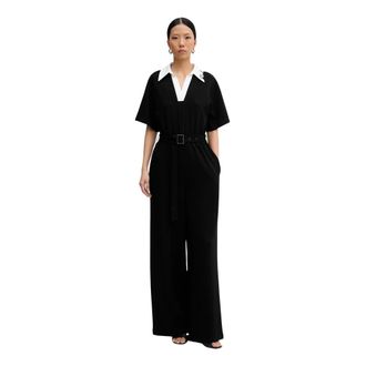 Karl Lagerfeld Dames, Jumpsuits & Playsuits, Zwart, Maat: XS Katoen