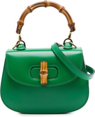 Gucci Pre-owned Gucci Mini Calfskin 1947 Bamboo Top Handle Bag Ladies WN4B0REKPDUOY0O1