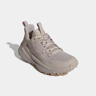 ADIDAS TERREX Wanderschuh ADIDAS TERREX FREE HIKER 2.0 LOW, Damen, Gr. 41, beige (wonder beige, wonder beige, aluminium), Synthetik, Textil, Schuhe Wanderschuh
