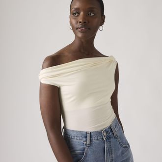 Levi's Tori Twisted Knit Top - Womens - XS - White