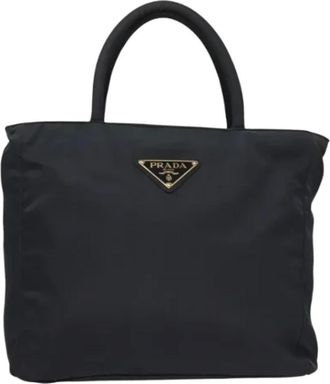 Prada Pre-owned Nylon handbags - Dames - Vintage Handtas - Blauw - ONE Size - Nylon - Vintage