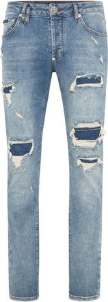 Philipp Plein Heren, Jeans, Blauw, Maat: W30 Denim