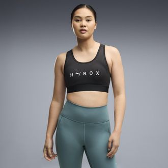Puma Reggiseno sportivo PUMA x HYROX da donna, Abbigliamento, Nero, XL