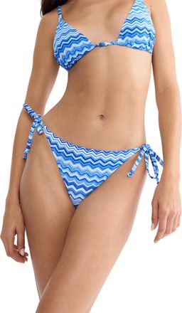 Triumph Bikini-Hose TRIUMPH Mix & Match Summer Tai pt, Damen, Gr. 36, N-Gr, blau, light combination, Microfaser, Obermaterial: 77% Polyamid, 23% Elasthan, Bad