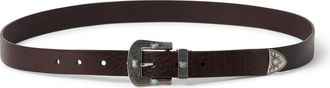Brunello Cucinelli Calfskin belt in Ebony at Nordstrom, Size 110