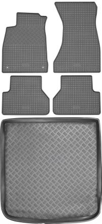 OEM Audi A4 B9 Avant / Kombi A Partir De 2015 Set - Alfombrillas De Goma Para Coche + Alfombrilla Para Maletero