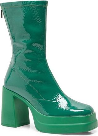 Free People Double Stack Platform Bootie in Emerald at Nordstrom, Size 8.5Us