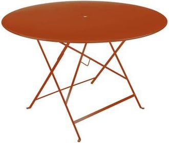 Fermob Round table Bistro - Orange - Lacquered steel - Designer Studio Fermob