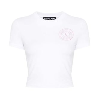 Versace Jeans Couture Donna, Top, Bianco, M, new
