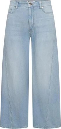 Rossi Cameron Linnenmix Denim - Dames - Loose Fit Jeans - Blauw - M - Denim - Jeans