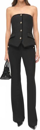 SIMKHAI Cambrie Bustier Top In Black