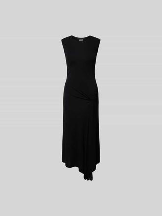 Joseph Joseph Slim Fit Midikleid aus reiner Viskose in Black, Gr&ouml;&szlig;e L