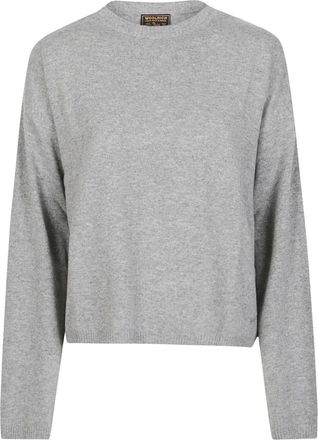 Woolrich Truien & Vesten, Dames, Grijs, M, Leer, Cozy Sweater