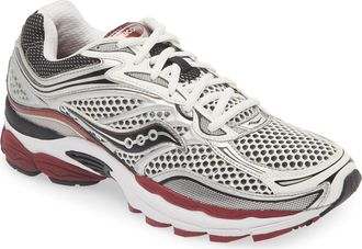 Saucony ProGrid Omni 9 Sneaker in Silver/red at Nordstrom Rack, Size 11.5 Womens / 10 Mens