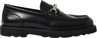 Paul Smith Schoenen, Heren, Zwart, 41 EU, Leer, Leren Loafers met Metalen Detail