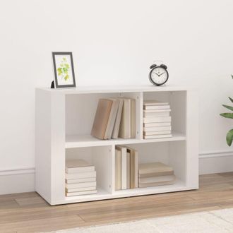 vidaXL Aparador De Madera Contrachapada Blanco 80x30x54 Cm Vidaxl