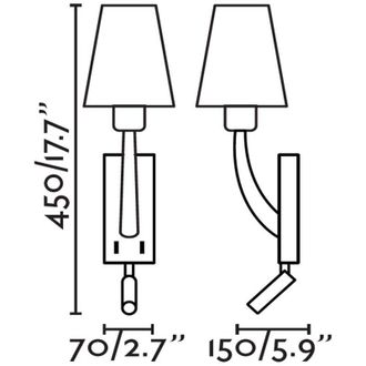 Faro Barcelona Rem Aplique De Pared Oro Viejo Mate/negra Con Lector Led 29683-21