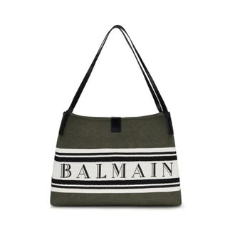 Balmain Medium Release Tote - - Bags - Donna - Grigio - ONE SIZE