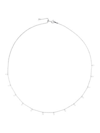 Djula Collana in oro bianco 18kt con diamanti - Argento