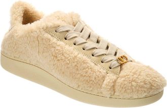 Valentino Vlogo Signature Shearling Sneaker