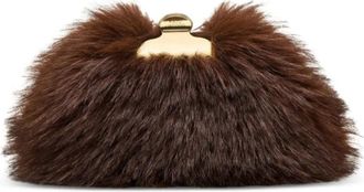 Marc Jacobs Brown Claw Clip Clutch