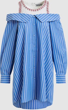 Essentiel Robe Courte Jori Bleu Blanc