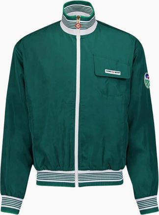 Casablanca Mens Casablanca Shell Suit Track Jacket Green MF23-JK-256-02 Green Jackets Mens - Size: 38/Regular